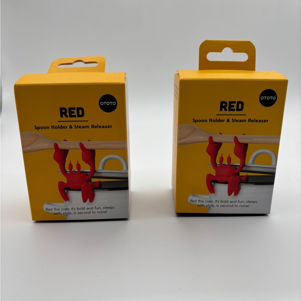 Two Red Spoon and more Kitchen item  Holder & Steam Releaser for your kitchen